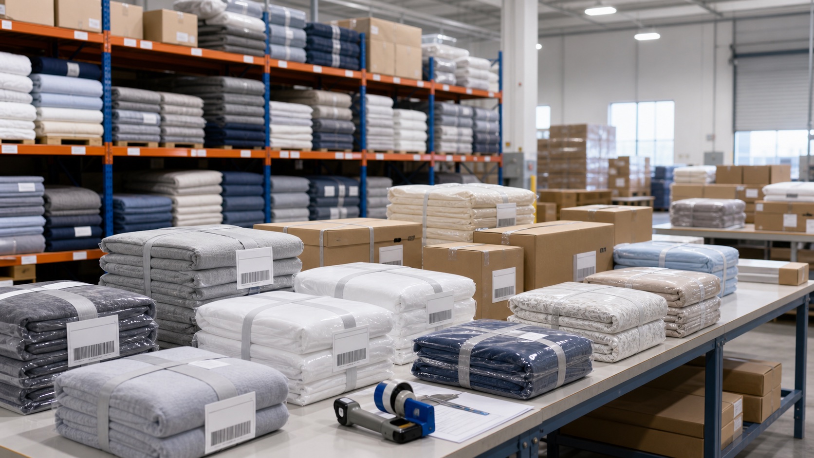 Bedding production capacity for repeat export orders.